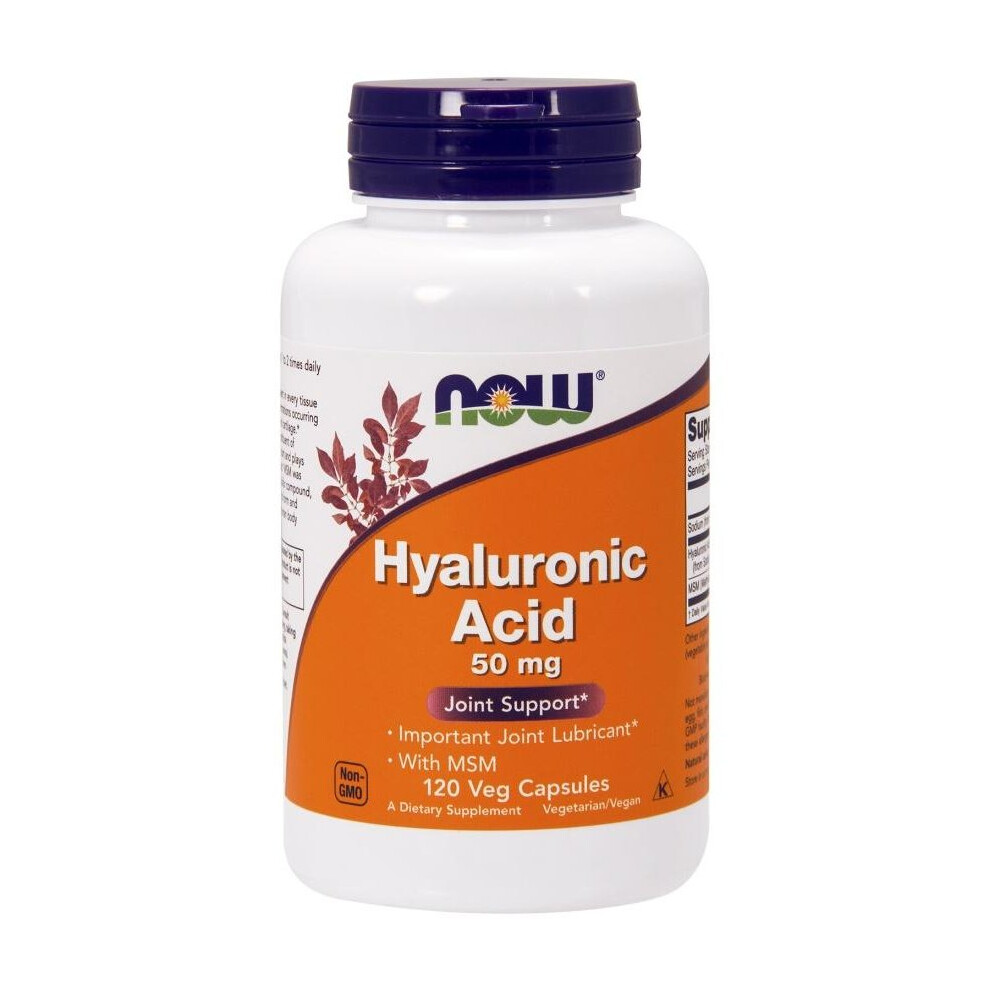 Now Foods (60 Vcaps) Hyaluronic Acid With Msm