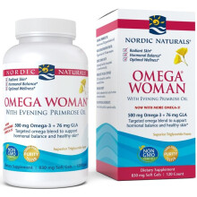 Nordic Naturals, Omega kvinna med aftonprimrosa olja, 120 mjuka gel