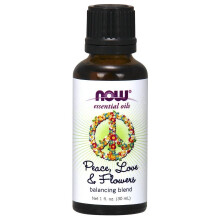 NOW Foods, Väsentliga Oljor, Fred, Kärlek & Blommor, Balanserande Bländning, 1 fl. oz (30 ml)