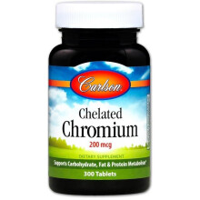 Carlson, Chelatiertes Chrom, 200 mcg, 300 Tabletten