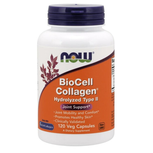 NOW Foods (120 vcaps) BioCell Collagen Hydrolyzed Type II - 120 vcaps