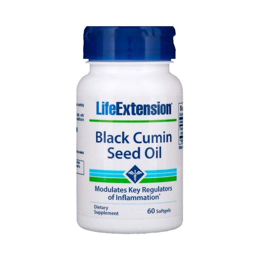 Life Extension Black (60 Softgels) Cumin Seed Oil - 60 Softgels