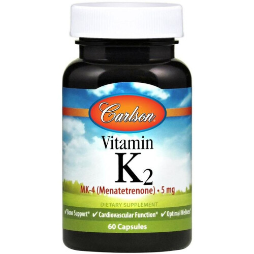 Carlson, Βιταμίνη K2, 5 mg, 60 Φιαλίδια