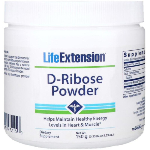 Life Extension D-Ribose Powder - 150g