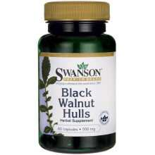 Swanson Full Spectrum Black Walnut Hulls 500 mg 60 Kapsler