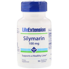 Life Extension, Silymarin, 100 mg, 90 Vegetariánských kapslí