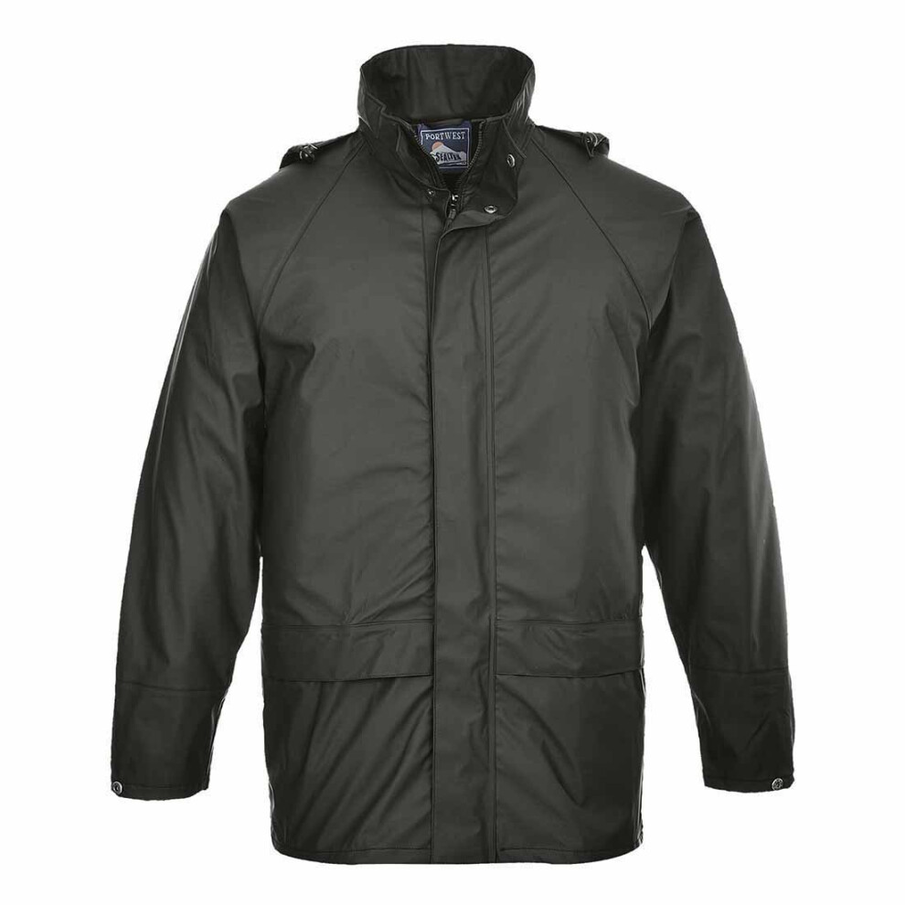 (Large, Black) Portwest - Sealtex Classic Touigh Workwear Waterproof Jacket