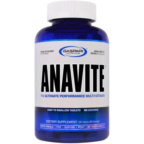 Gaspari Nutrition, ANAVITE, Η Άριστη Απόδοση Πολυβιταμίνης, 180 Tablets