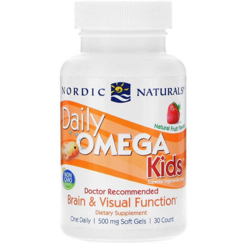 Nordic Naturals Nordic Naturals, Ημερήσια Ωμέγα Παιδιά, Φυσική Φρούτα, 30 Μονολιθικά Γελοίδια