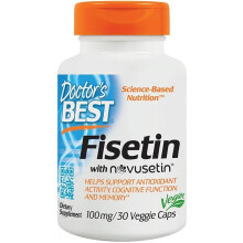 Doctor's Best, Fisetiini Novusetiinin kanssa, 100 mg, 30 kasvis kapseli