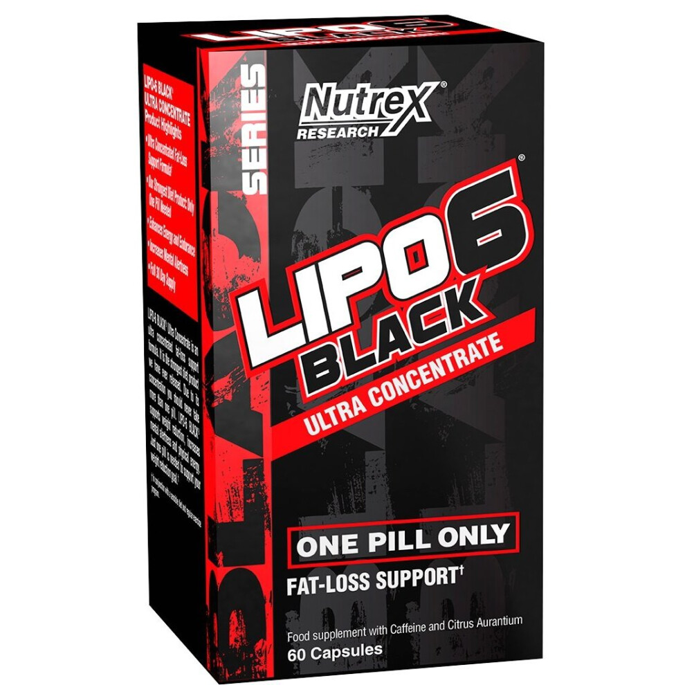 Nutrex (60 Caps) Lipo-6 Black