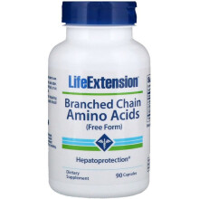 Life Extension, Aminoacizi ramificați cu lanț deschis, Formă liberă, 90 Capsule