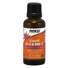 NOW Foods, Flüssiges D-3 & MK-7, Minze, 1 fl oz (30 ml)