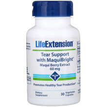 Life Extension, Stöd för gråtande ögon med MaquiBright, Maqui Bär Extrakt, 60 mg, 30 Vegetariska Kapslar