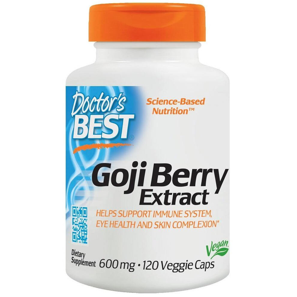 Doctor's Best (120 Vcaps) Goji Berry Extract, 600Mg - 120 Vcaps