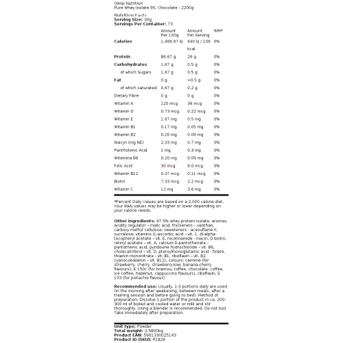(600g) Pure Whey Isolate 95