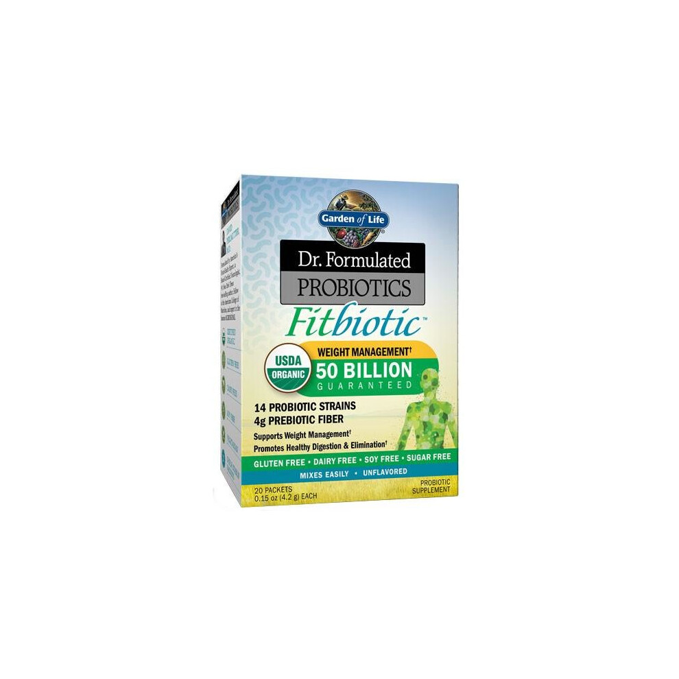 (20 x 4.2g) Dr. Formulated Probiotics Fitbiotic, Unflavored - 20 x 4.2g