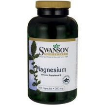 Swanson, Magnézium-oxid, 400 mg, 500 kapszula (200 mg kapszula)