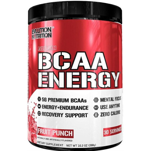 EVLution Nutrition, BCAA ENERGY, Fruit Punch, 10,16 oz (288 g)