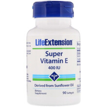 Life Extension, Super Vitamin E, 268 mg (400 IU), 90 Weichgels