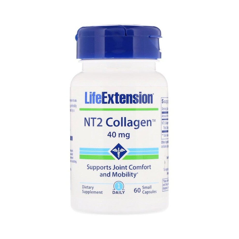 Life Extension (60 Caps) Nt2 Collagen, 40Mg - 60 Caps Small