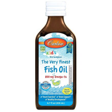 Carlson, Barn, Norsk, Den Very Finaste Fiskolja, Naturlig Lemon, 800 mg, 6,7 fl oz (200 ml)