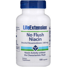 Life Extension, Niacine zonder Flush, 640 mg, 100 Capsules