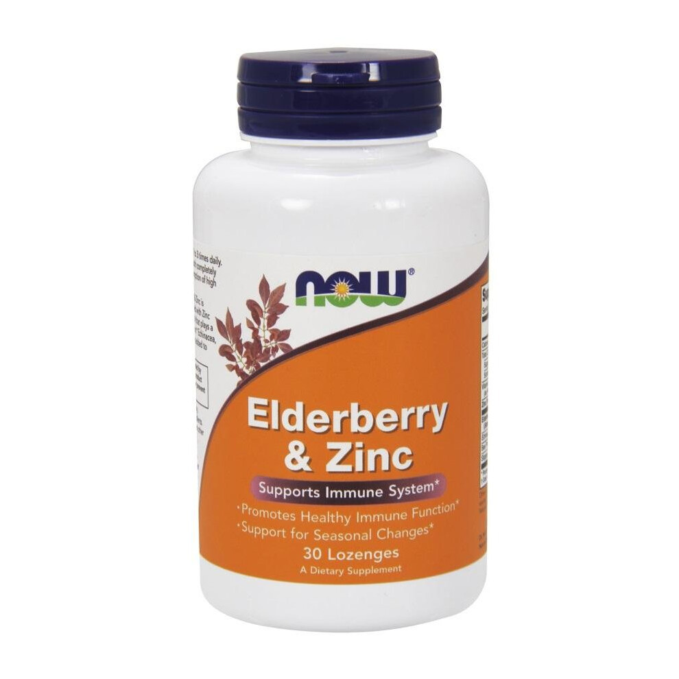 Now Foods (90 Lozenges) Elderberry & Zinc