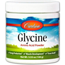 Carlson, Glysiini Pöly, Vapaamuotoinen Aminohappo, 3.53 oz (100 g)