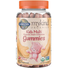 Garden of Life, MyKind Organics, Multiwitaminowe Gummies dla Dzieci, Organic Cherry, 120 Veganowych Gummy Bears