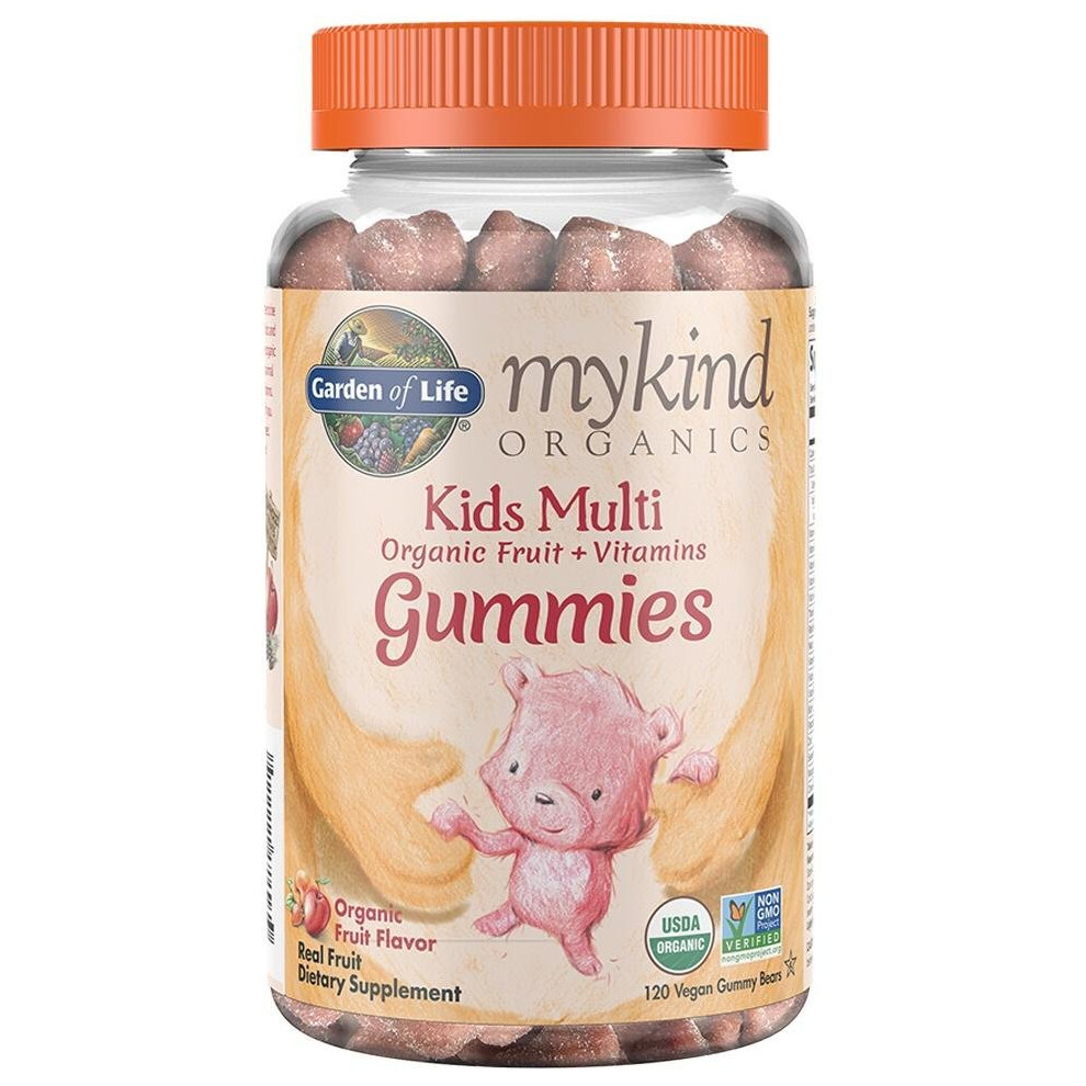 (120 vegan gummy bears) Mykind Organics Kids Multi Gummies