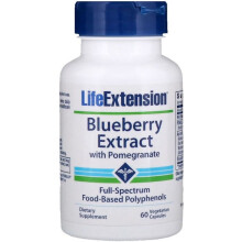 Life Extension, Blaubeeren-Extrakt und Pomegranate, 60 pflanzliche Kapseln