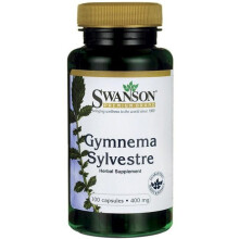 Swanson, Gymnema Sylvestre Blad, Full Spektrum, 400 mg, 100 Capsuler