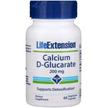 Life Extension, Calciu D-Glucarat, 200 mg, 60 Capsule Vegetariene