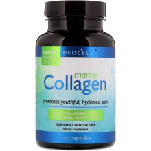 NeoCell, Meer-Kollagenpeptide + Hyaluronsäure, 120 Kapseln