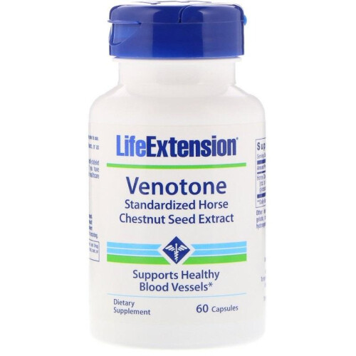 Life Extension, Venotone, Πρότυπη Ιπποπόταμος Καστανιά, 60 Φιάλες (250 mg ανά Φιάλα)