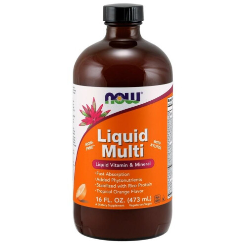 NOW Foods Liquid Multi, Tropischer Orangengeschmack 473 ml Now Foods