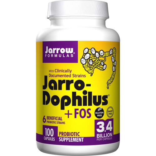 Jarrow Formulas, Βεγανό Jarro-Dophilus Plus FOS, 300 Veggie Φύλλα