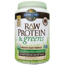 Garden of Life, Garten der Lebens, ROH-Bio-Protein & Greens, Pflanzenformel, Schokoladen-Kakao, 21,51 oz (610 g)