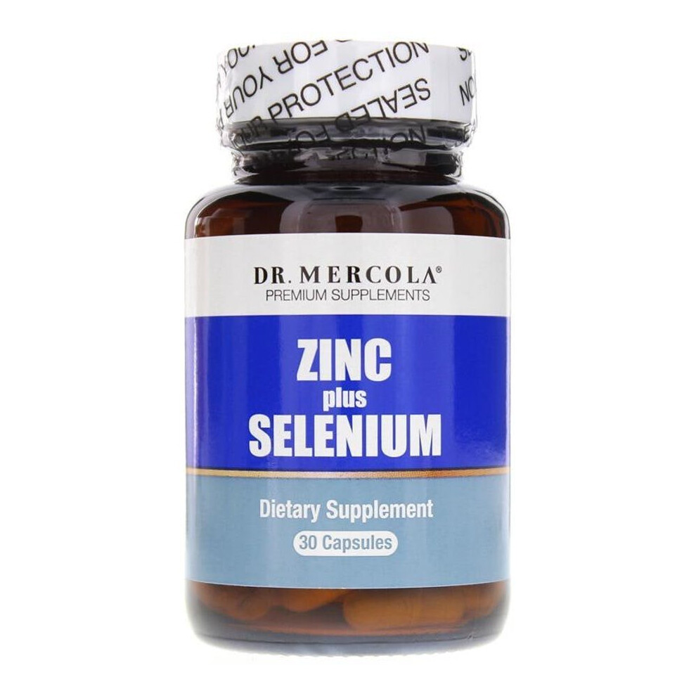Dr. Mercola Zinc Plus Selenium - Dietary Supplement 30 Capsules
