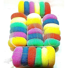 30-Piece Assorted Plastic Scourers Cleaning Pads for Home, Kitchen & Restaurant Use – Colorful Scrubbers