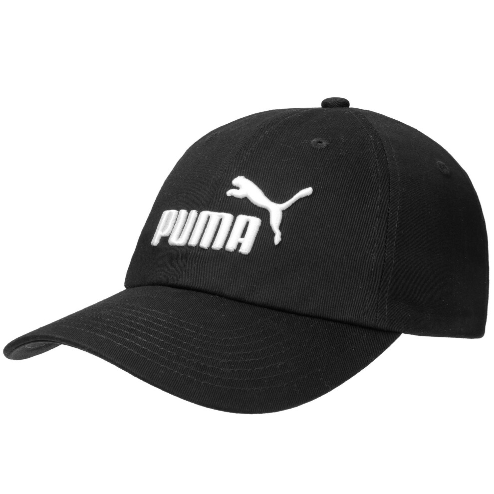Puma Essential No.1 Logo Fashion Casual Baseball Cap Hat Black