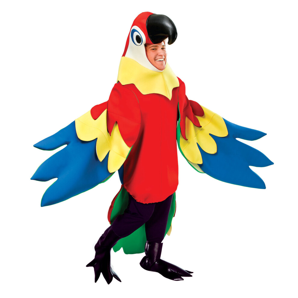 Bristol Novelty Unisex Adults Parrot Costume Multicoloured