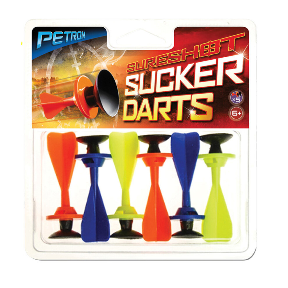 Petron Sucker Darts For Sureshot Range - Pack Of 6 Suction Tip Darts