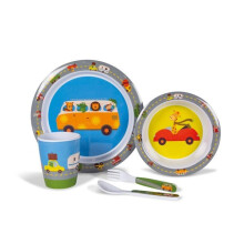 Kampa Animal Traffic Childrens 5pc Melamine Set