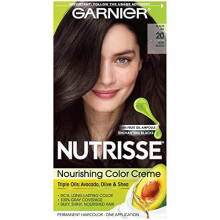 Garnier Nutrisse Nourishing Hair Color Creme 20 Mjuk svart (svart te) (frpackning kan variera)