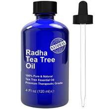Radha Beauty Tea Tree Essentiële Olie 4 oz. - 100% Puur & Natuurlijke Therapeutische Kwaliteit