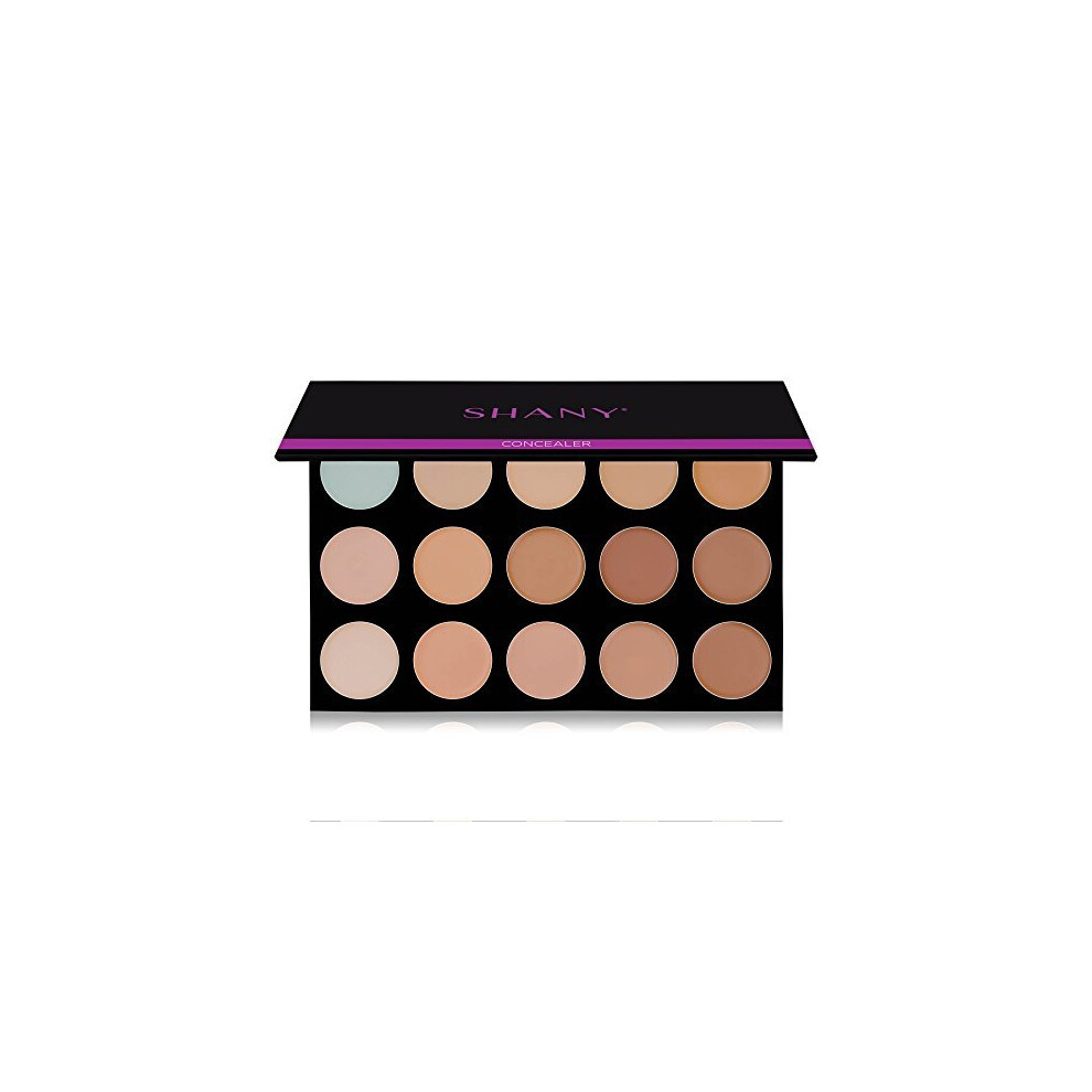 Shany Cosmetics Shany Masterpiece 15 Color Foundation, Concealer, Camouflage Palette/Refill -Toned