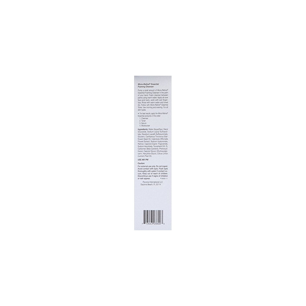 Pevonia Micro Retinol Foaming Cleanser, 4 Fl Oz