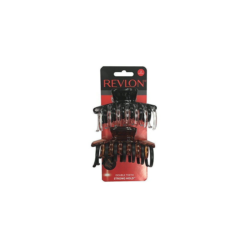Revlon Strong Hold Hair Claw Clips, 2 Count